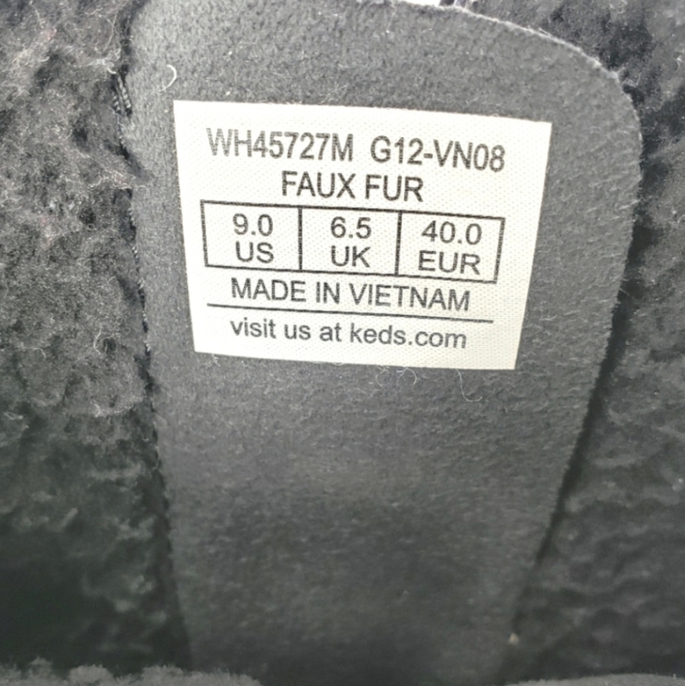 Keds NEW Sunny Side Cozy Suede Shearling-Lined Cabincore Ankle Boots 9M - Picture 12 of 16